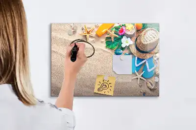 Magnetisk skrivetavle til sommertilbehør