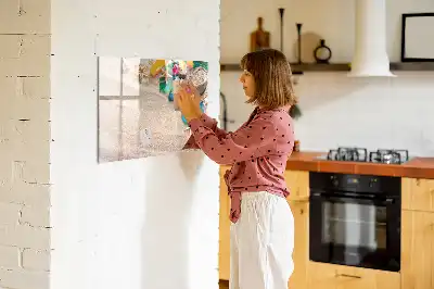 Magnetisk skrivetavle til sommertilbehør