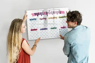 Magnetisk skrivetavle til ugemenu