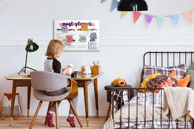 Magnetisk skrivetavle til ugemenu