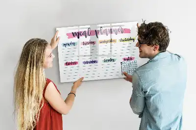 Magnetisk skrivetavle til ugemenu