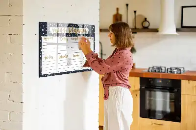 Magnetisk madplanlægger med stjernemotiv