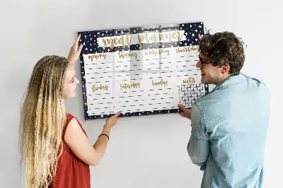 Magnetisk madplanlægger med stjernemotiv