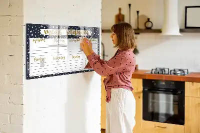 Magnetisk madplanlægger med stjernemotiv