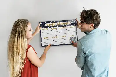 Magnetisk madplanlægger med stjernemotiv