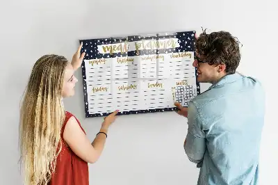 Magnetisk madplanlægger med stjernemotiv