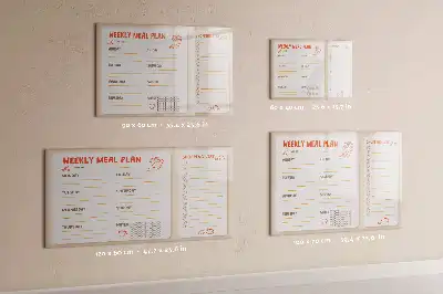 Tavle til at tegne magnetisk Retro kostplanlægger