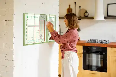 Magnetisk skrivetavle til ugemenu