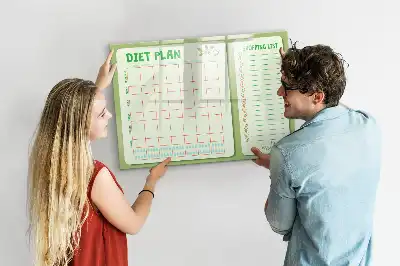 Magnetisk skrivetavle til ugemenu