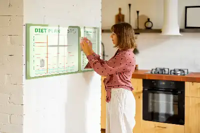 Magnetisk skrivetavle til ugemenu