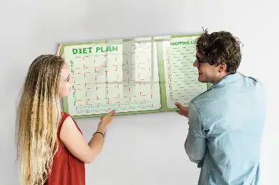 Magnetisk skrivetavle til ugemenu