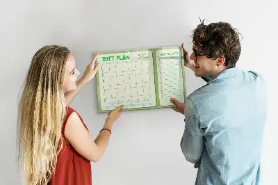 Magnetisk skrivetavle til ugemenu