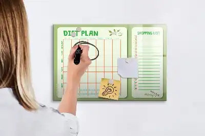 Magnetisk skrivetavle til ugemenu