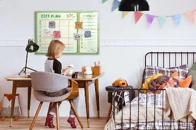 Magnetisk skrivetavle til ugemenu