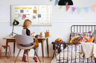 Magnetisk tavle til madplanlægning tavle til at tegne på