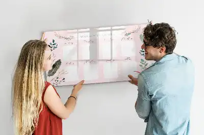 Magnetisk ugeplanlægger charmerende skrivetavle