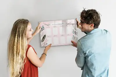 Magnetisk ugeplanlægger charmerende skrivetavle