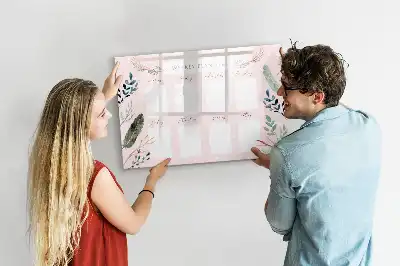 Magnetisk ugeplanlægger charmerende skrivetavle