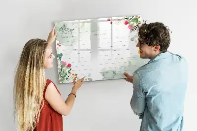 Magnetisk skrivetavle med plads til opskrifter