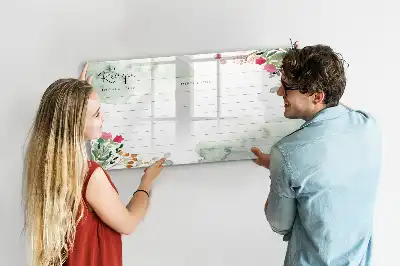 Magnetisk skrivetavle med plads til opskrifter