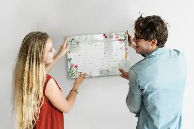 Magnetisk skrivetavle med plads til opskrifter