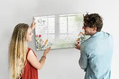 Magnetisk tegnetavle med plads til opskrifter