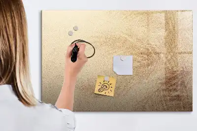 Magnetisk tegnetavle med motiv af abstrakte blade