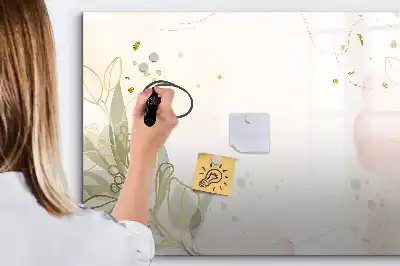 Magnetisk skrivetavle med pastelabstraktion