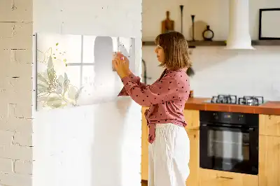 Magnetisk skrivetavle med pastelabstraktion