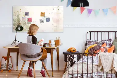 Magnetisk skrivetavle med pastelabstraktion