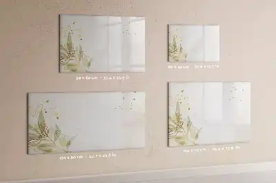 Magnetisk skrivetavle med pastelabstraktion
