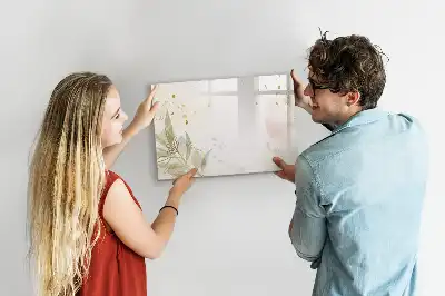 Magnetisk skrivetavle med pastelabstraktion