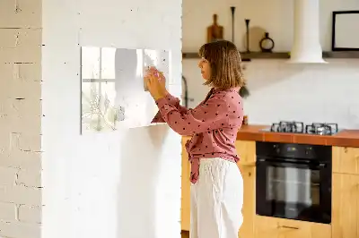 Magnetisk skrivetavle med pastelabstraktion