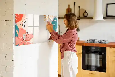 Magnetisk tegnetavle med motiv af hawaiianske planter