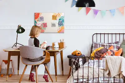 Magnetisk tegnetavle med motiv af hawaiianske planter