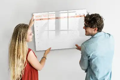 Magnetisk skrivetavle til ugentlig kostplanlægning
