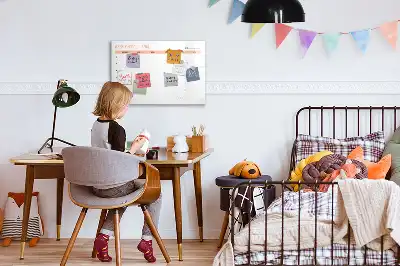 Magnetisk skrivetavle til ugentlig kostplanlægning