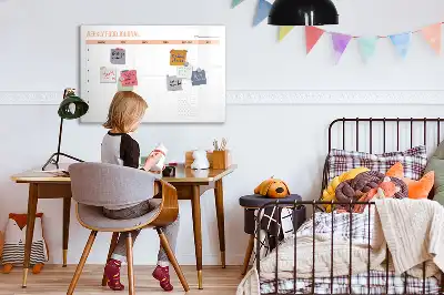 Magnetisk skrivetavle til ugentlig kostplanlægning