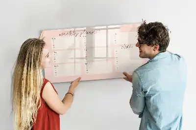 Magnetisk tegnetavle charmerende ugeplanlægger