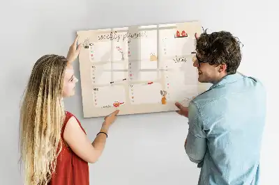 Ugeplanner magnetisk skrivetavle