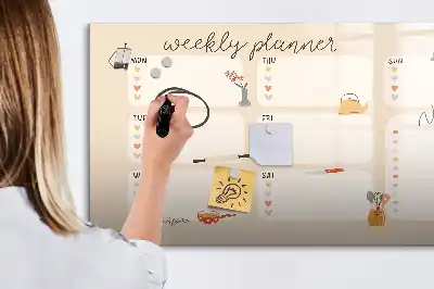 Ugeplanner magnetisk skrivetavle