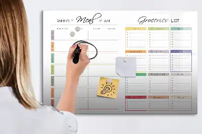 Magnetisk ugmenu til tegning tavle