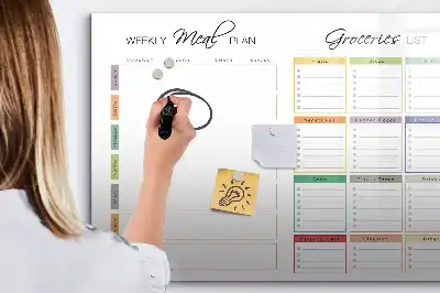Magnetisk ugmenu til tegning tavle