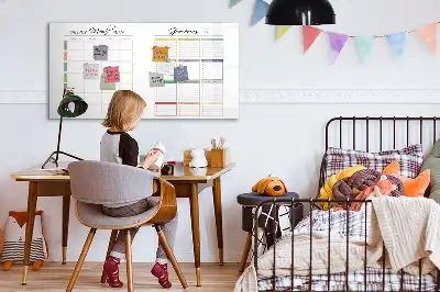Magnetisk ugmenu til tegning tavle