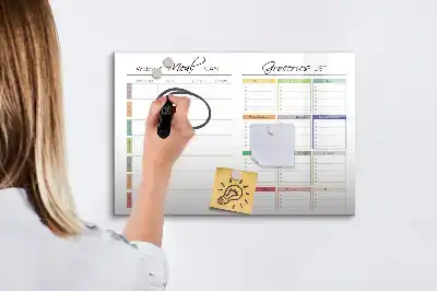 Magnetisk ugmenu til tegning tavle