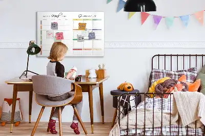 Magnetisk ugmenu til tegning tavle