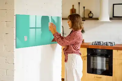 Magnetisk skrivetavle i turkis