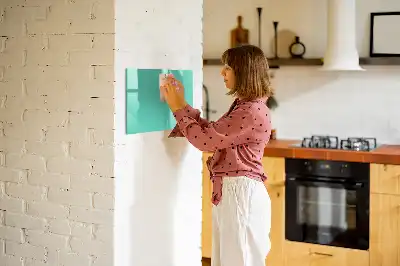 Magnetisk skrivetavle i turkis