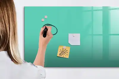 Magnetisk skrivetavle i turkis