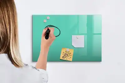 Magnetisk skrivetavle i turkis